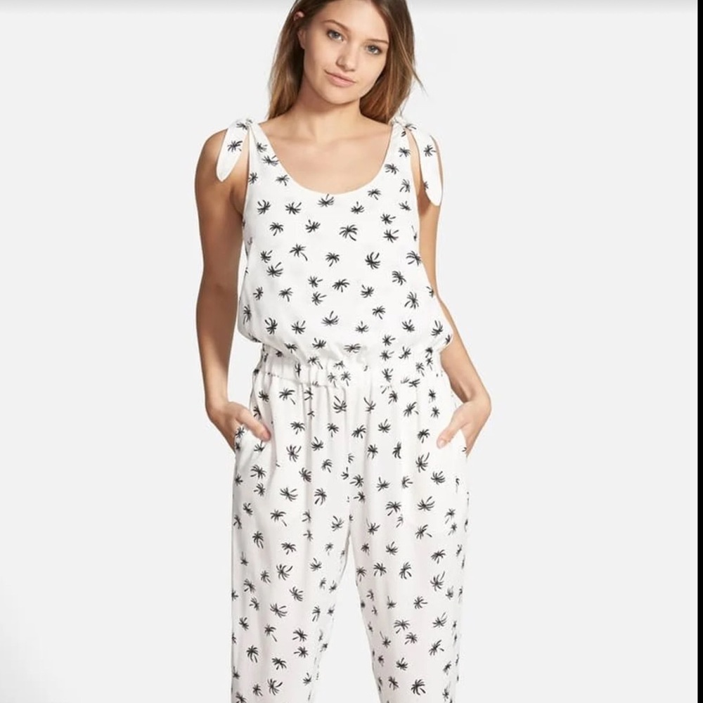 Madewell Palm Print Jumpsuit